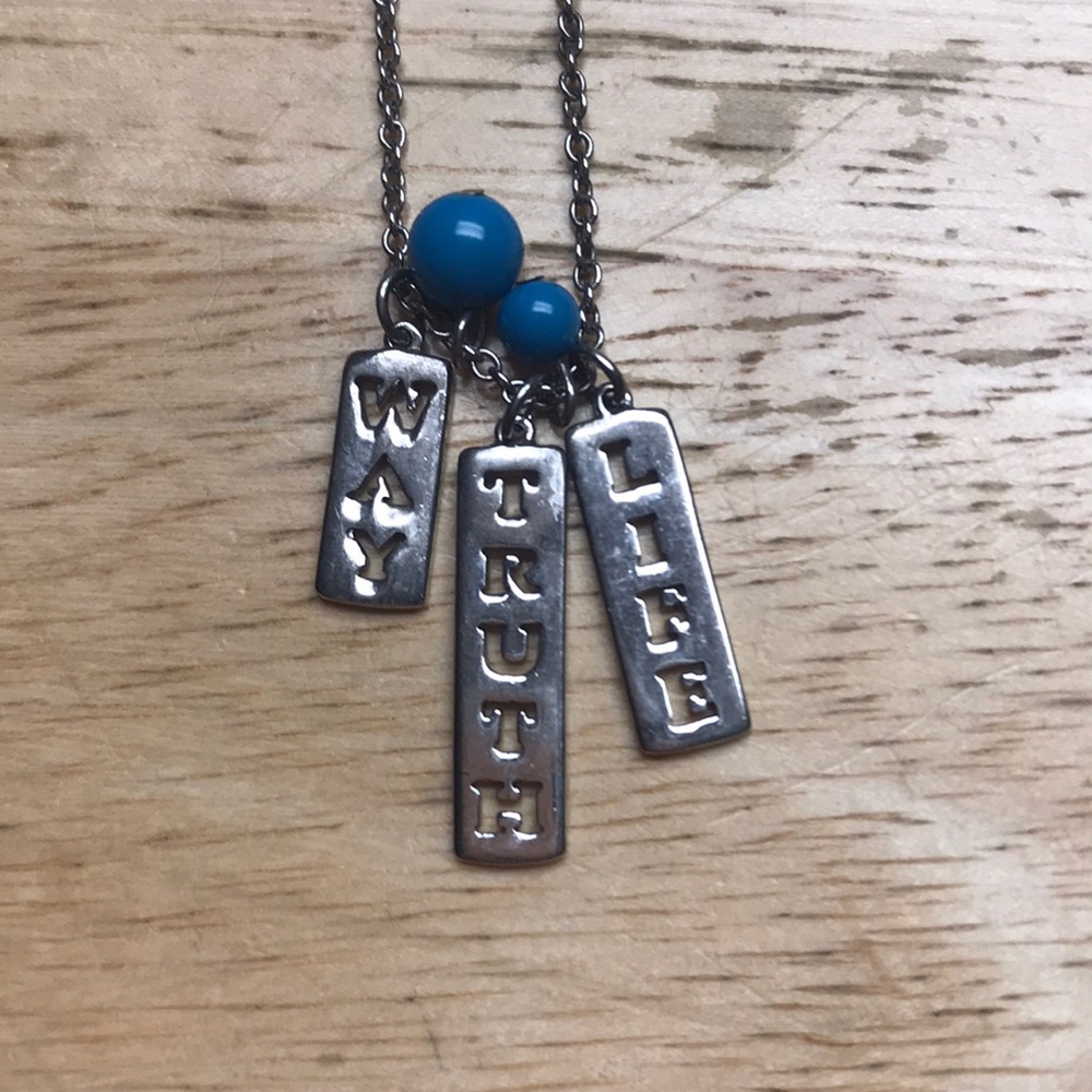Way, truth, and life necklace